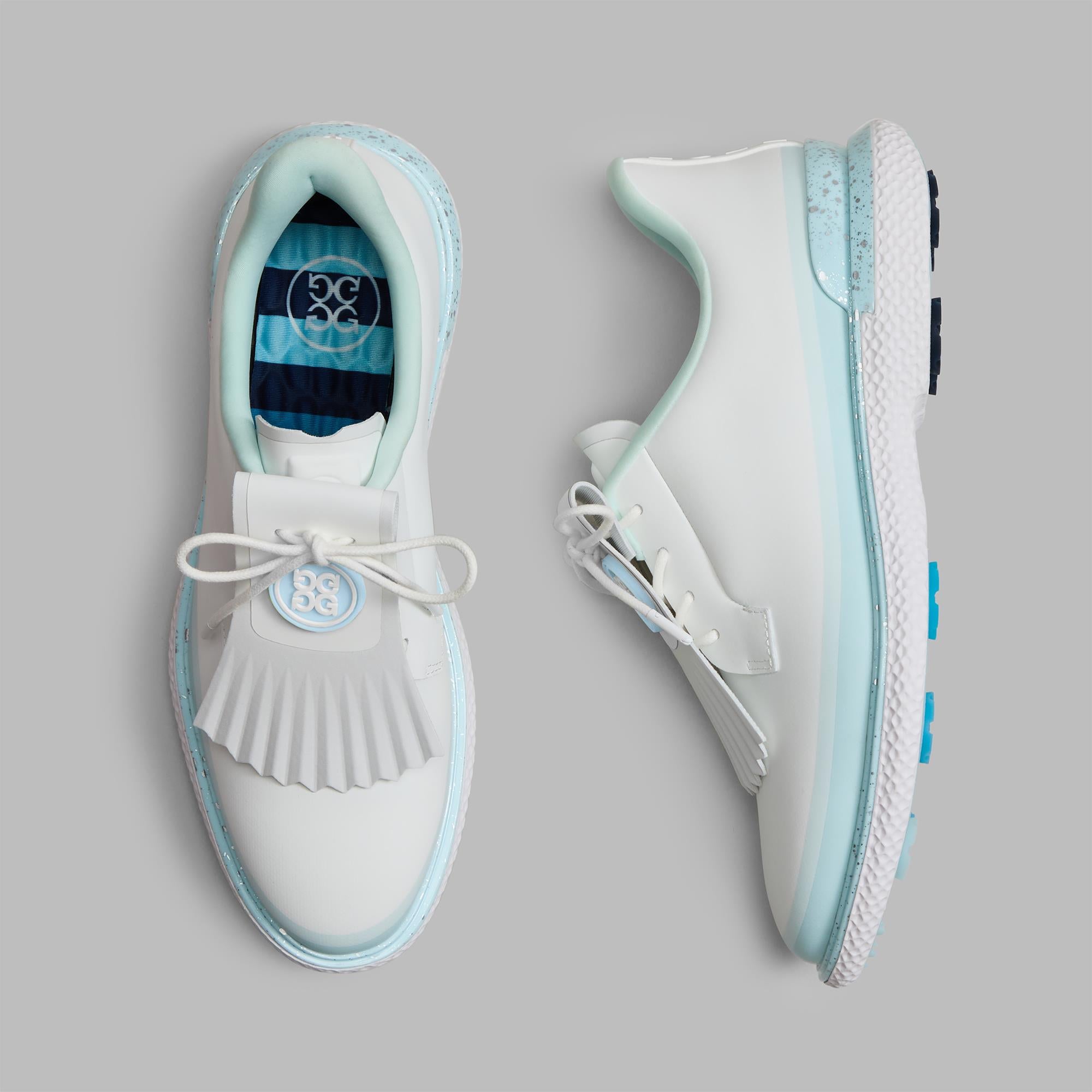 G/FORE Tuxedo Stripe Gallivan2r Ladies Golf Shoes Snow/Daybreak